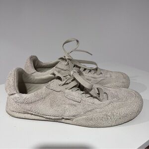 Zara Stylish Taupe Suede Sneakers